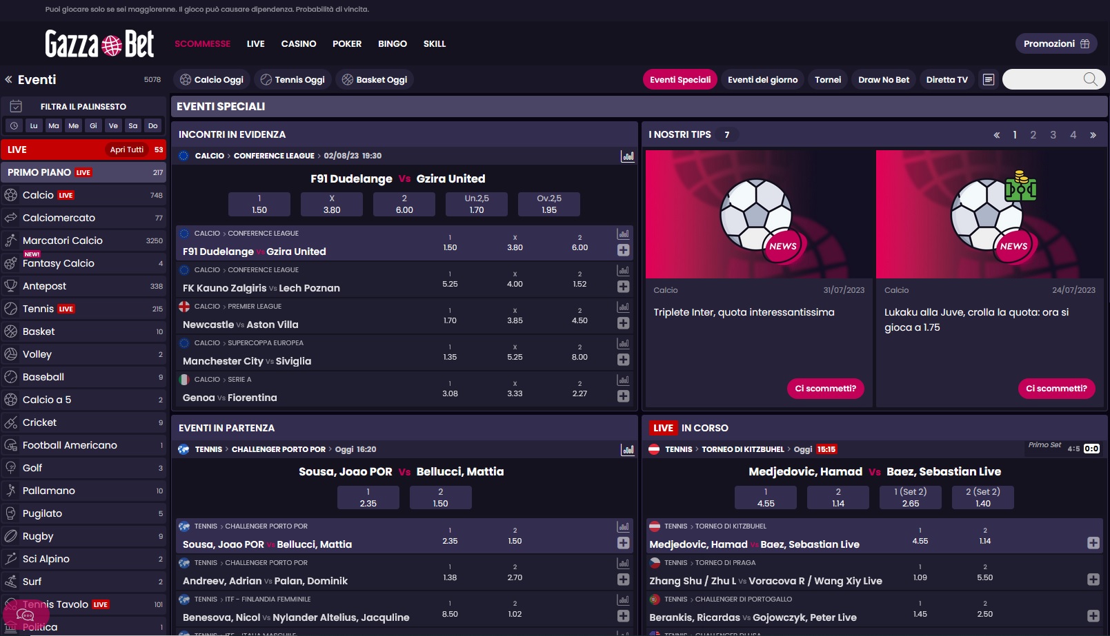 Arriva GazzaBet, il sito di gioco de La Gazzetta dello Sport Arriva GazzaBet, il sito di gioco de La Gazzetta dello Sport