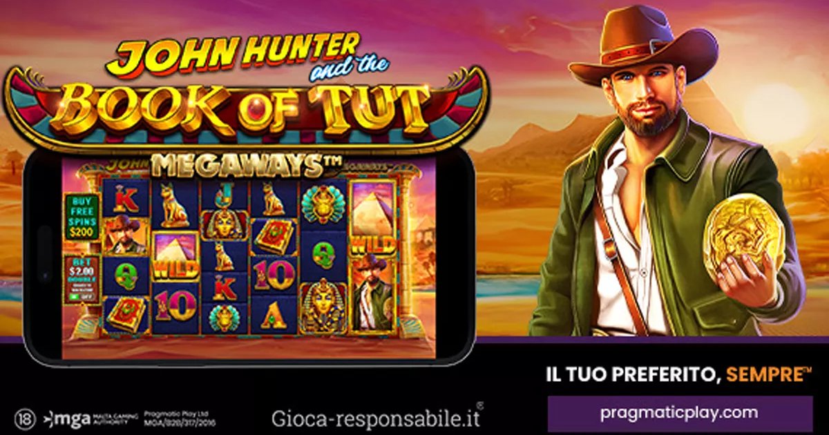 Su LeoVegas.it arriva in esclusiva John Hunter and the Book Of Tut Megaways, la nuova slot firmata Pragmatic Play Su LeoVegas.it arriva in esclusiva John Hunter and the Book Of Tut Megaways, la nuova slot firmata Pragmatic Play