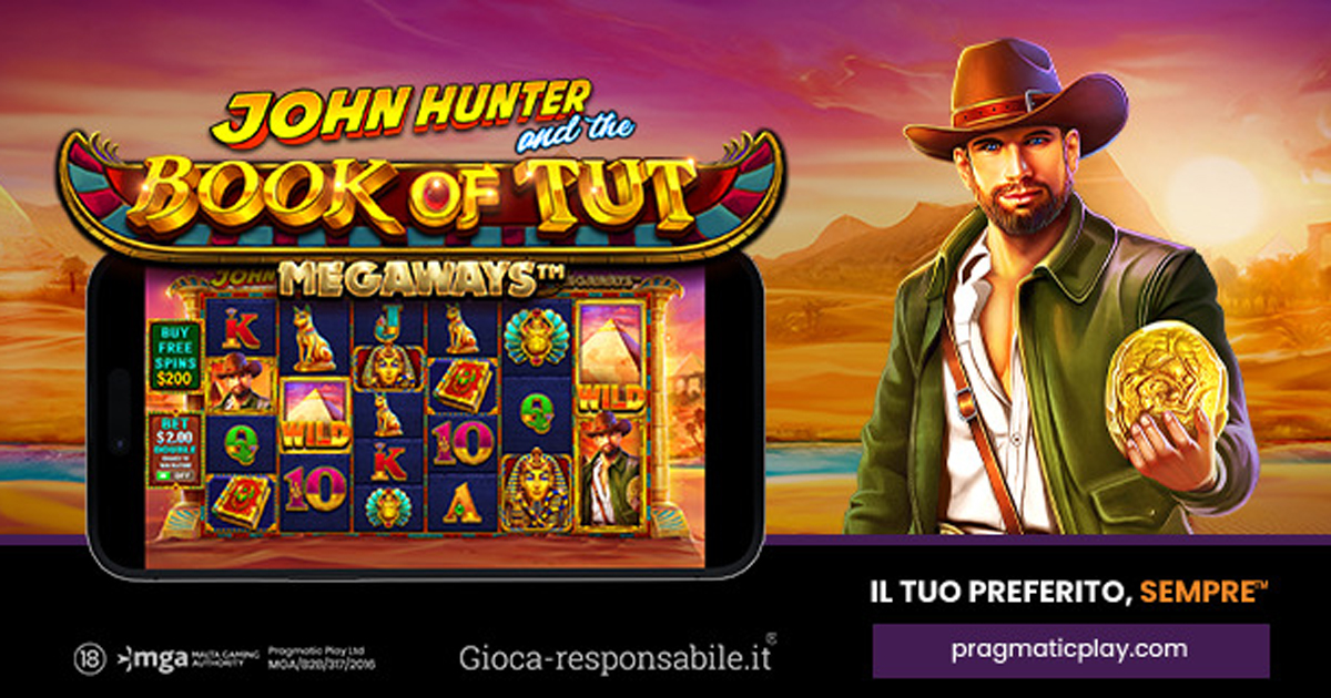 Pragmatic Play propone un’altra avventura con John Hunter E Book Of Tut Megaways™, disponibile in esclusiva su Leo Vegas fino al 12 ottobre Pragmatic Play propone un’altra avventura con John Hunter E Book Of Tut Megaways™, disponibile in esclusiva su Leo Vegas fino al 12 ottobre