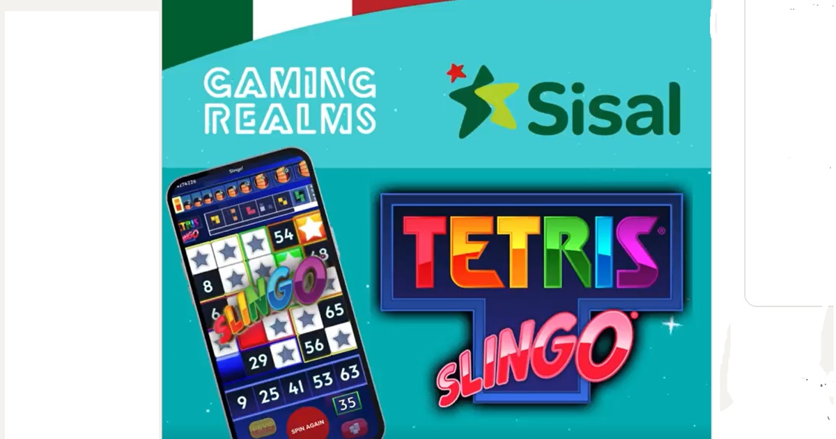Gaming Realms, Tetris Slingo in esclusiva per l’Italia su Sisal Gaming Realms, Tetris Slingo in esclusiva per l’Italia su Sisal