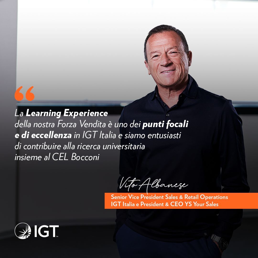 IGT Italia, presentate le iniziative di Learning Experience della propria forza vendita IGT Italia, presentate le iniziative di Learning Experience della propria forza vendita