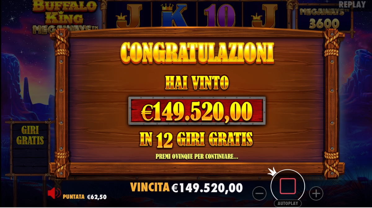 Pragmatic Play, vinti oltre 149mila euro su BetItaly con la slot Buffalo King Megaways Pragmatic Play, vinti oltre 149mila euro su BetItaly con la slot Buffalo King Megaways