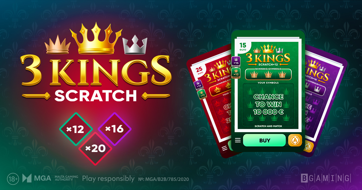 BGaming aggiunge un gioiello alla sua corona con 3 Kings Scratch BGaming aggiunge un gioiello alla sua corona con 3 Kings Scratch