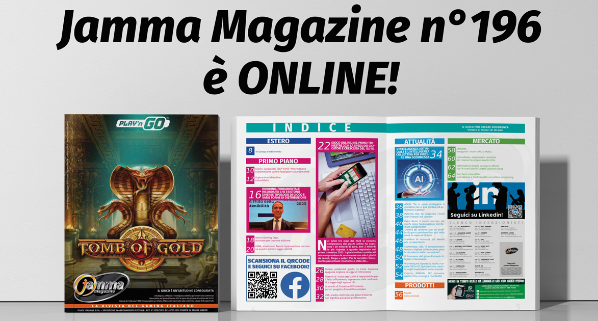 Jamma Magazine 196 è pronto per la distribuzione Jamma Magazine 196 è pronto per la distribuzione