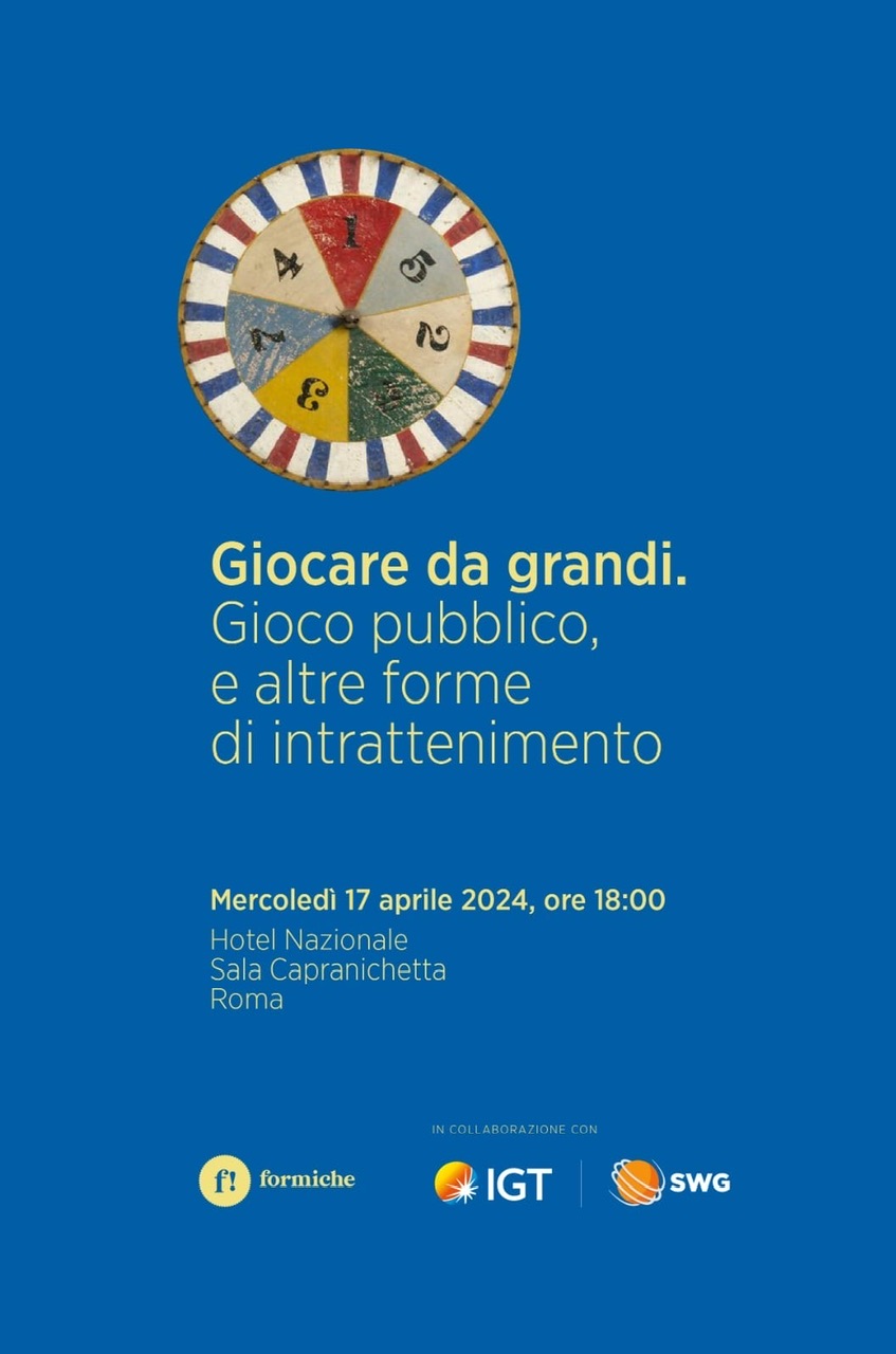 Mercoledì nuovo appuntamento per “Giocare da grandi. Gioco pubblico e altre forme di intrattenimento” Mercoledì nuovo appuntamento per “Giocare da grandi. Gioco pubblico e altre forme di intrattenimento”