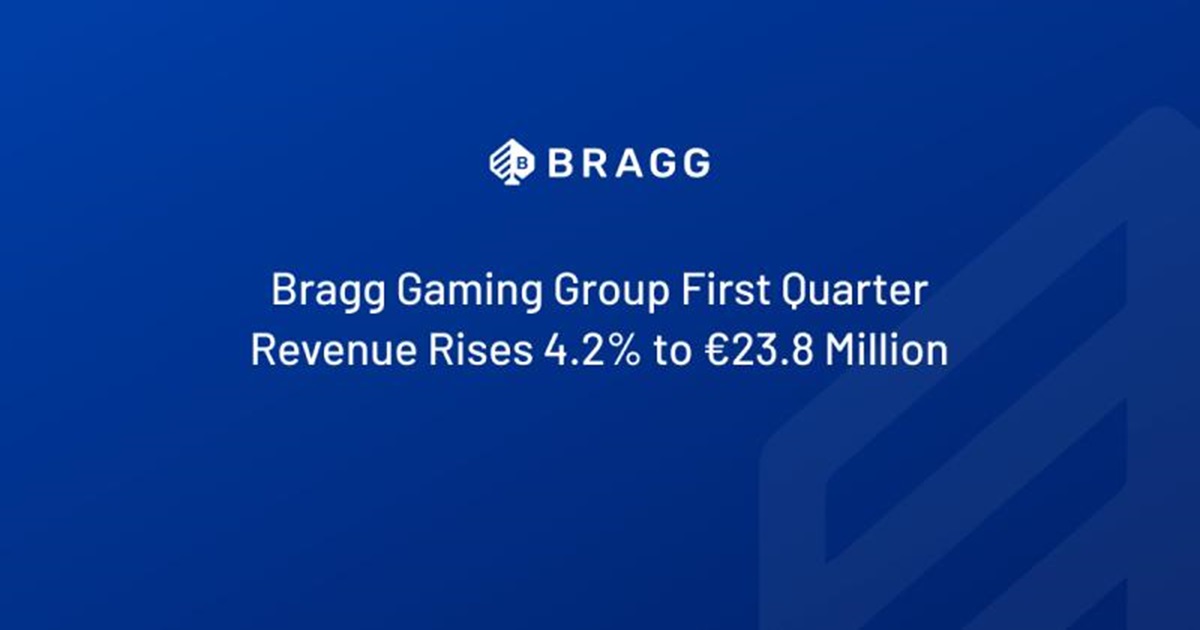 Bragg Gaming: i ricavi del primo trimestre 2024 in aumento del 4,2% Bragg Gaming: i ricavi del primo trimestre 2024 in aumento del 4,2%
