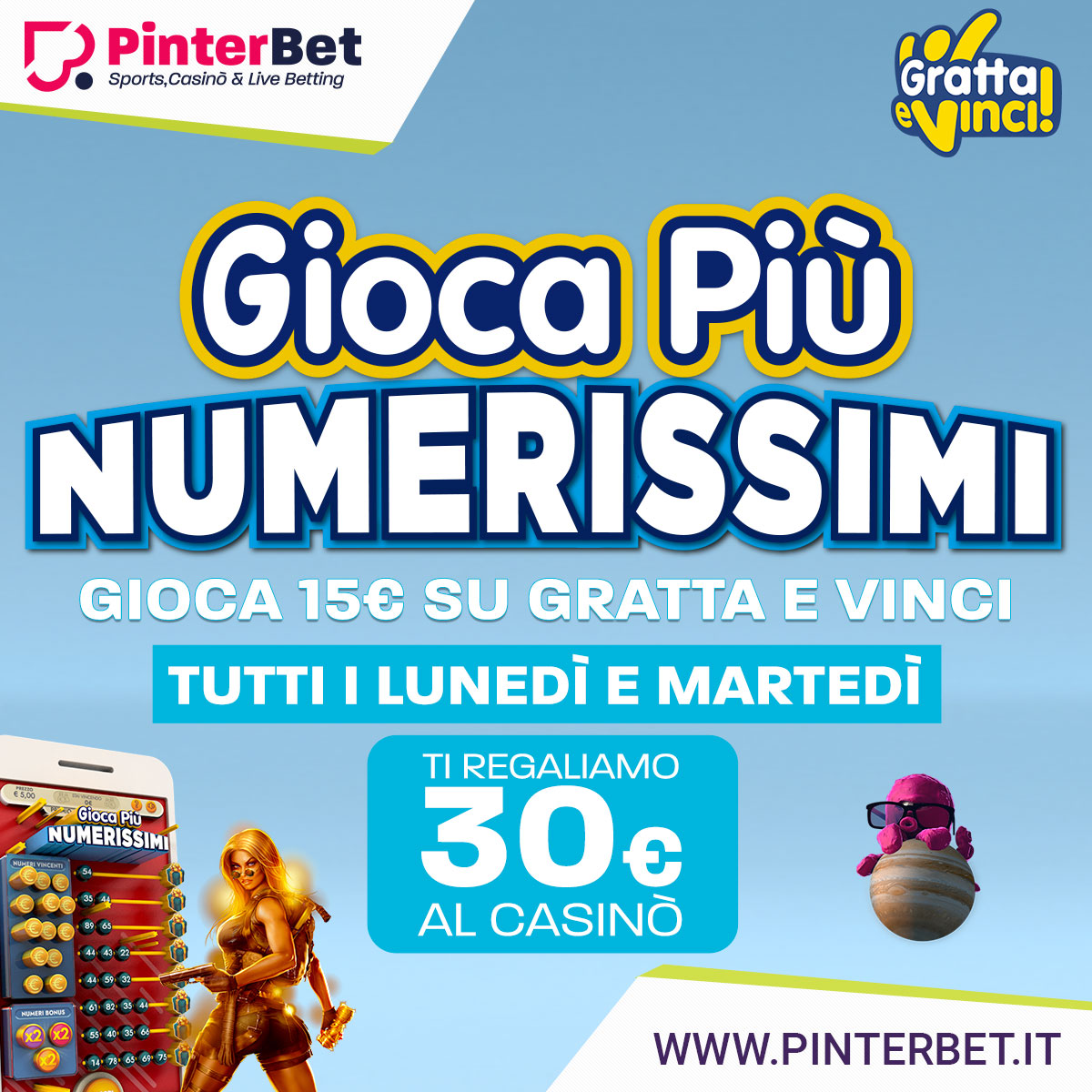 Maggio Plus con PinterBet lotterie e premi Maggio Plus con PinterBet lotterie e premi