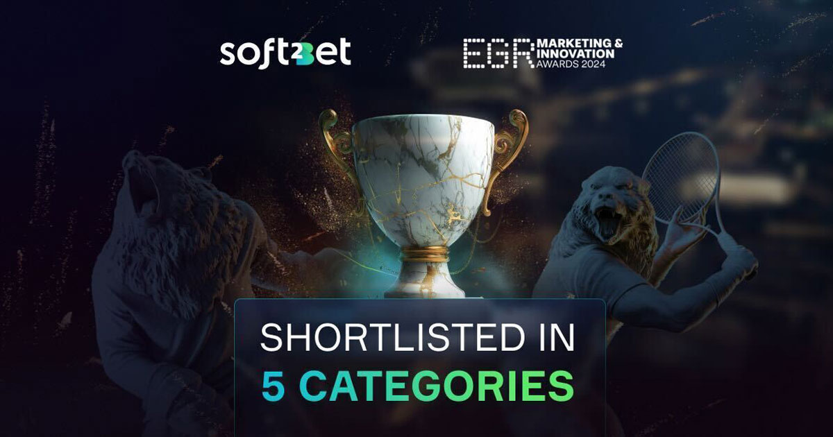 Betinia di Soft2Bet è stata selezionata in cinque categorie degli EGR Marketing and Innovation Awards Betinia di Soft2Bet è stata selezionata in cinque categorie degli EGR Marketing and Innovation Awards