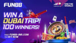 Fun88: in palio un viaggio a Dubai per la Coppa del Mondo di cricket Fun88: in palio un viaggio a Dubai per la Coppa del Mondo di cricket