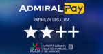ADMIRAL Pay (Novomatic Italia) ha ottenuto il prestigioso Rating di Legalità dall’Autorità Garante della Concorrenza e del Mercato (AGCM), con un punteggio di ★★++ ADMIRAL Pay (Novomatic Italia) ha ottenuto il prestigioso Rating di Legalità dall’Autorità Garante della Concorrenza e del Mercato (AGCM), con un punteggio di ★★++