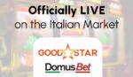 GoodStar è ora LIVE nel mercato italiano con Domusbet GoodStar è ora LIVE nel mercato italiano con Domusbet