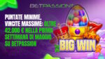 Puntate minime, vincite massime: oltre 42.000 € nella prima settimana di maggio su Betpassion Puntate minime, vincite massime: oltre 42.000 € nella prima settimana di maggio su Betpassion