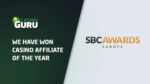 SBC Awards Europe, Casino Guru si aggiudica il premio “Casino Affiliate of the Year” SBC Awards Europe, Casino Guru si aggiudica il premio “Casino Affiliate of the Year”
