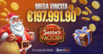 Casinò online: a Benevento è già Natale con Sportbet. Vinti quasi 200.000 euro sulla slot Santa’s Factory di GameArt Casinò online: a Benevento è già Natale con Sportbet. Vinti quasi 200.000 euro sulla slot Santa’s Factory di GameArt