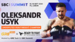 Oleksandr Usyk protagonista sul Super Stage di SBC Summit 2025 Oleksandr Usyk protagonista sul Super Stage di SBC Summit 2025