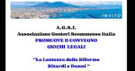 A.G.S.I. riunisce esperti e istituzioni il 14 novembre a Napoli: “Giochi legali, la lentezza delle riforme frena il settore” A.G.S.I. riunisce esperti e istituzioni il 14 novembre a Napoli: “Giochi legali, la lentezza delle riforme frena il settore”