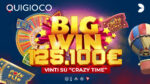 Quigioco.it, vinti 125.100 euro con il game show live ‘Crazy Time’ Quigioco.it, vinti 125.100 euro con il game show live ‘Crazy Time’
