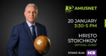 Amusnet celebra 10 anni di successi a ICE Barcelona 2026 con Hristo Stoichkov protagonista Amusnet celebra 10 anni di successi a ICE Barcelona 2026 con Hristo Stoichkov protagonista