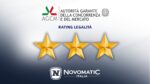 NOVOMATIC Italia rinnova il Rating di Legalità AGCM con il punteggio massimo di tre stelle NOVOMATIC Italia rinnova il Rating di Legalità AGCM con il punteggio massimo di tre stelle