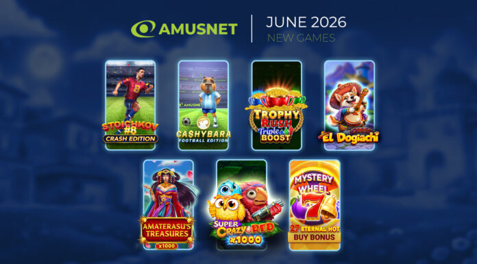 Amusnet apre giugno con nuove uscite a tema calcio e avventure ricche di bonus