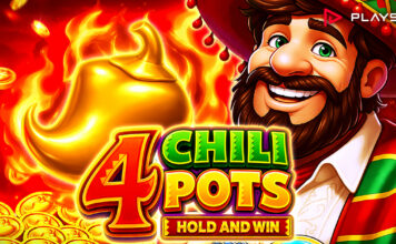 Playson presenta 4 Chili Pots: Hold and Win, doppio bonus e jackpot fino a 10.000x