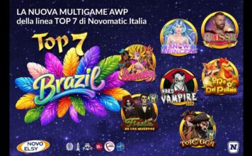 AWP, NOVOMATIC Italia lancia la nuova multigame TOP 7 Brazil